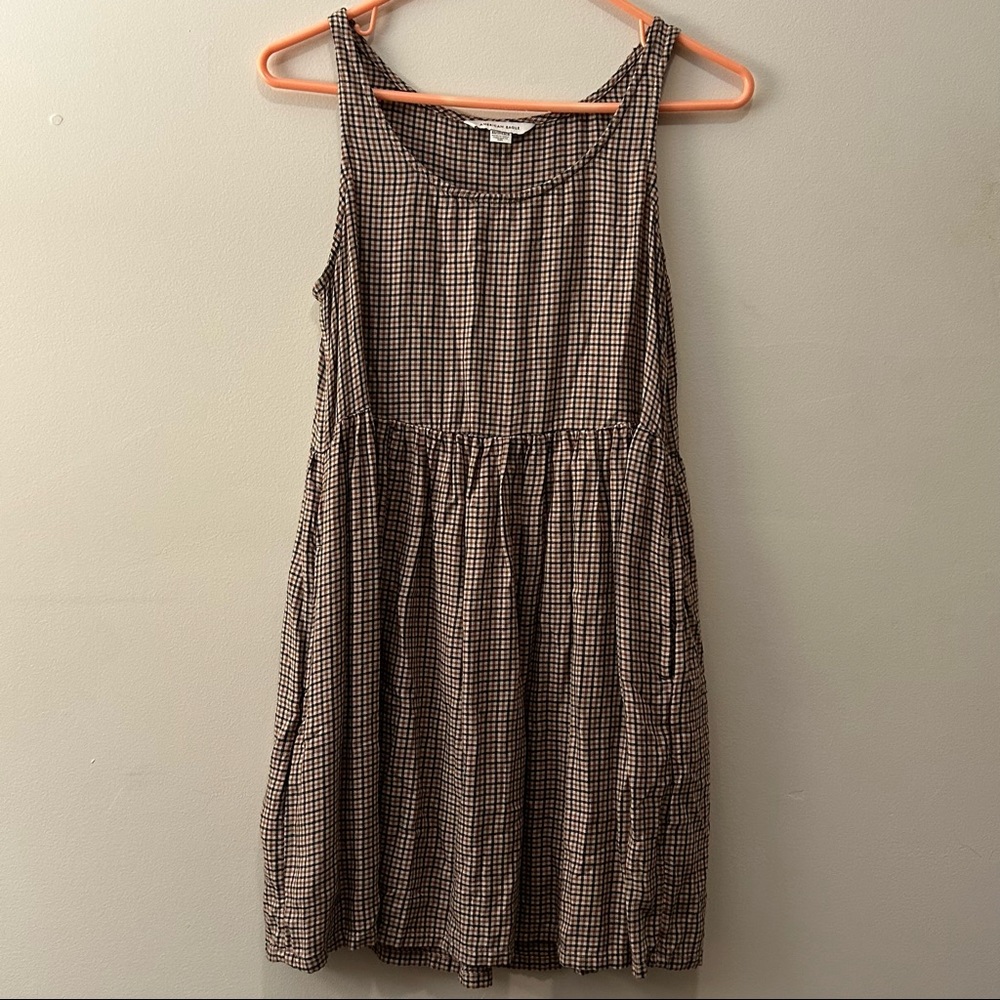 American Eagle Gingham Babydoll Dress